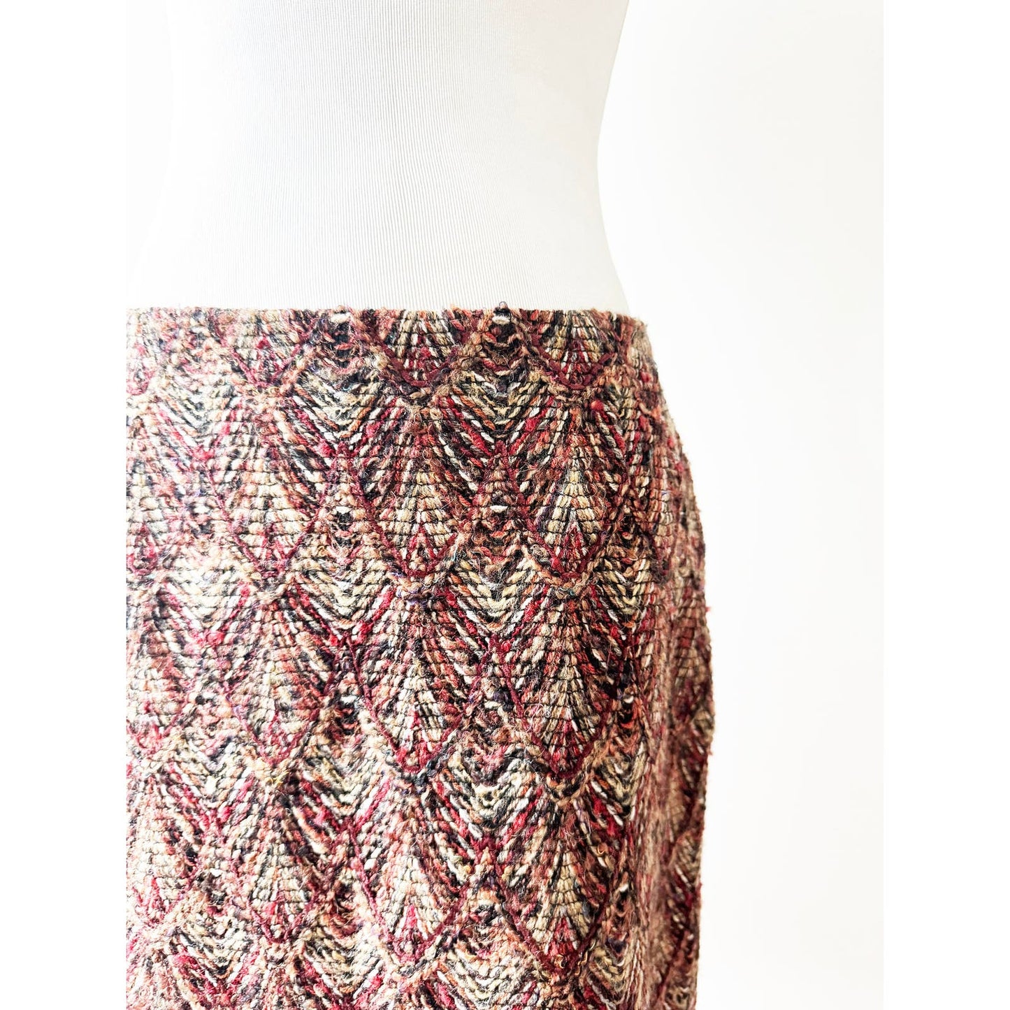 Y2k ANNA SUI Colorful Knit Skirt | Size US 8