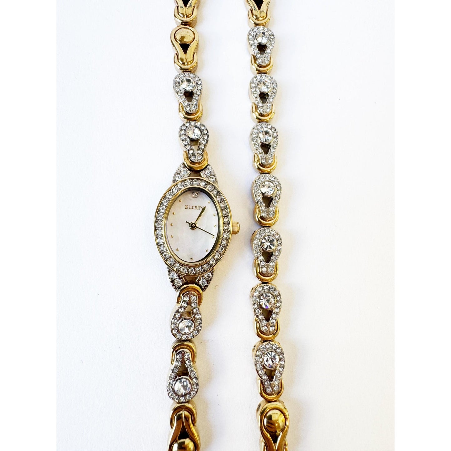Watch Necklace | Vintage One of a Kind Gold Watch Choker with Diamond Embellishments