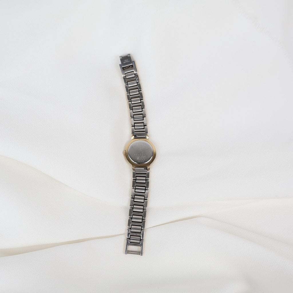Stunning Two Tone Vintage YSL Watch with White Face