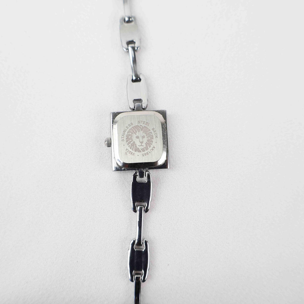 Vintage Anne Klein Square Face Watch – Silver Tone Bracelet (Working Battery)