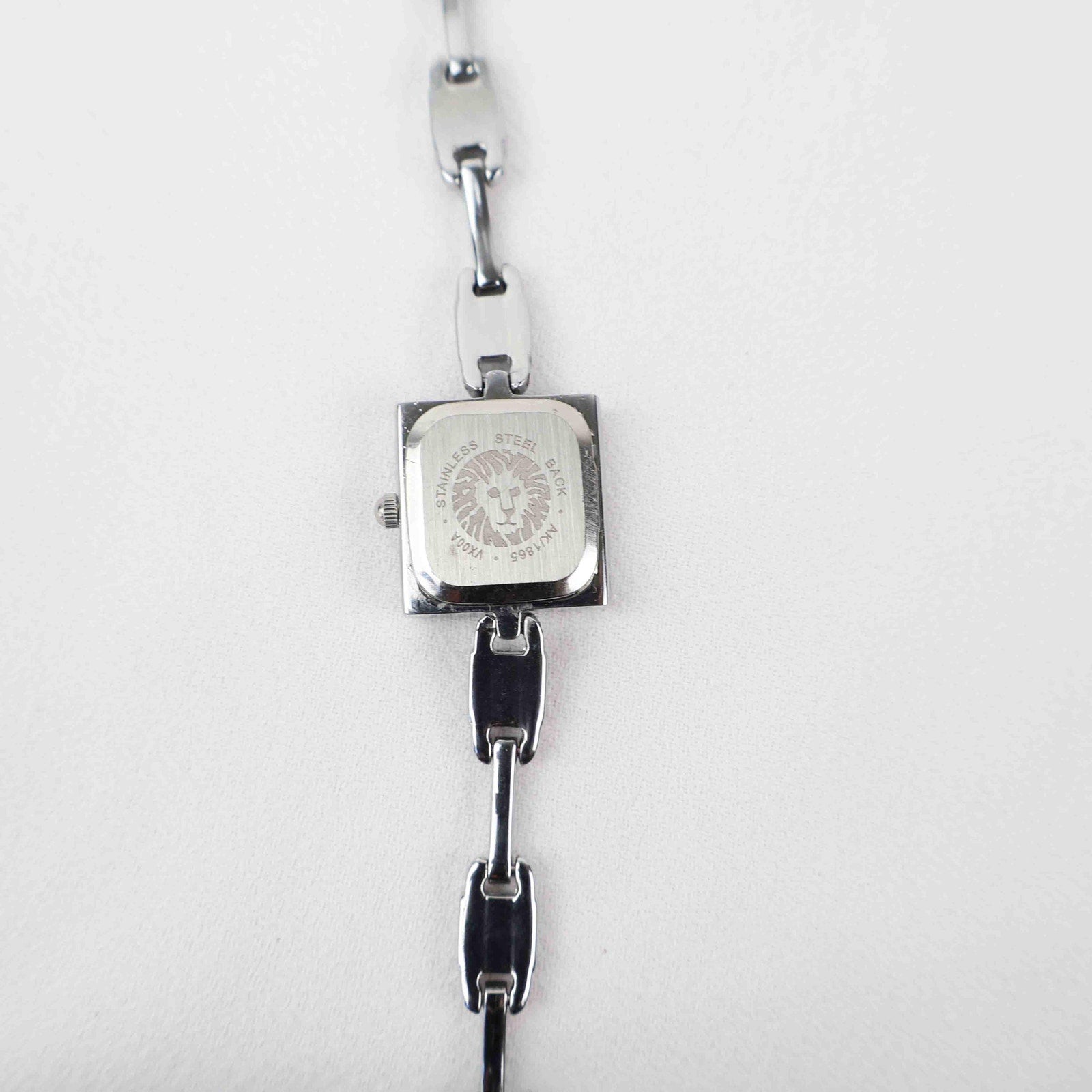 Vintage Anne Klein Square Face Watch – Silver Tone Bracelet (Working Battery)
