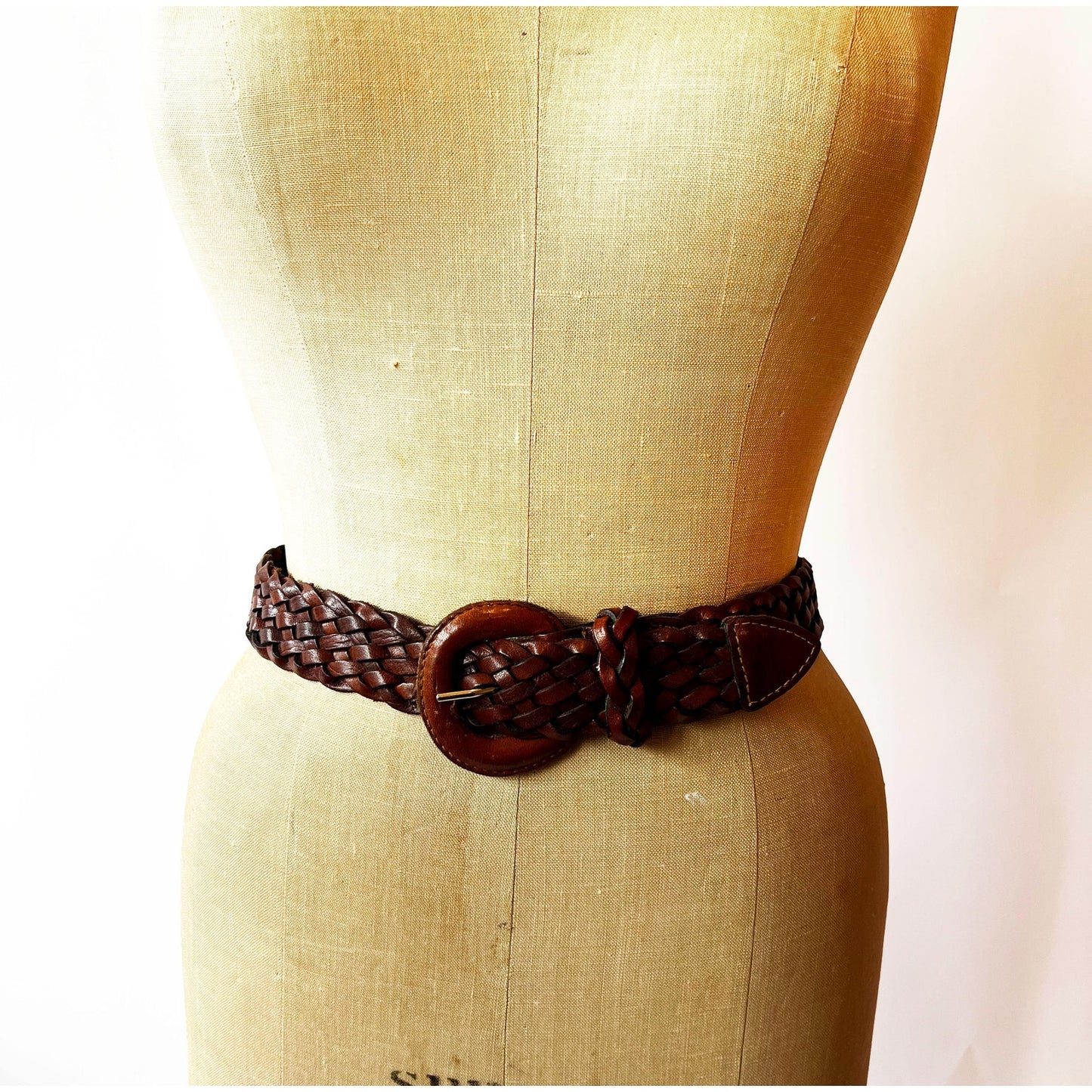 Vintage Brown Genuine Leather Belt