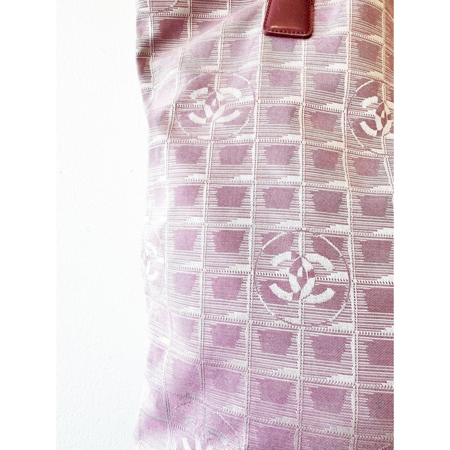 Vintage Pink Chanel Logo Bag
