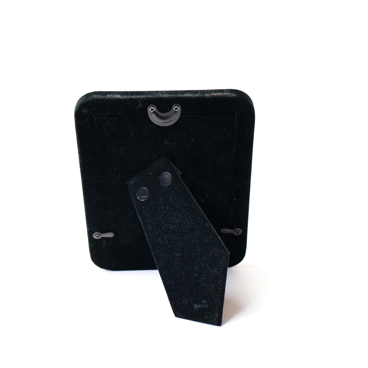 Vintage Brass 4.7"x6.5" Picture Frame: Modernist Gold Tabletop Decor