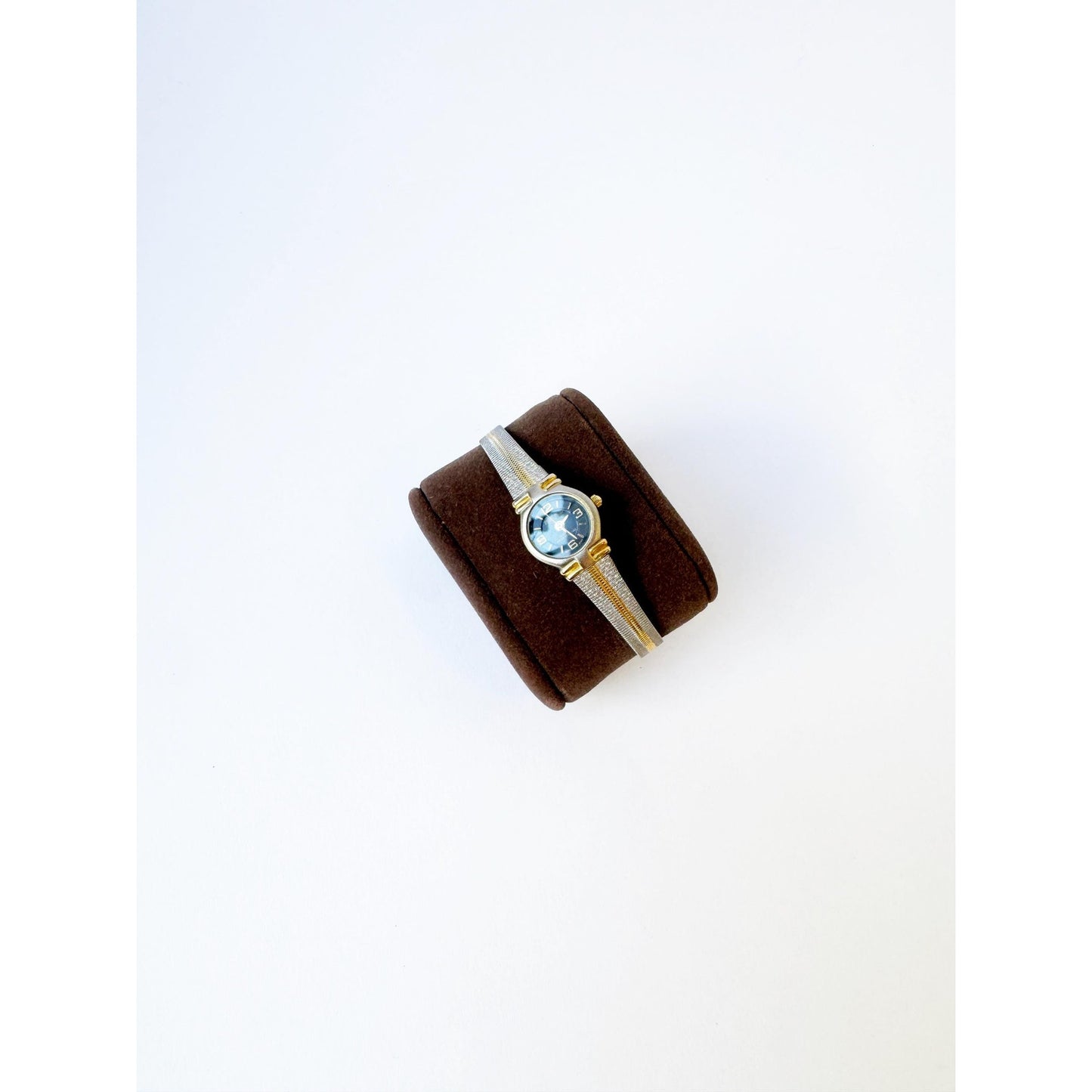 Vintage Two Toned Watch with Black Face l Philip Persio