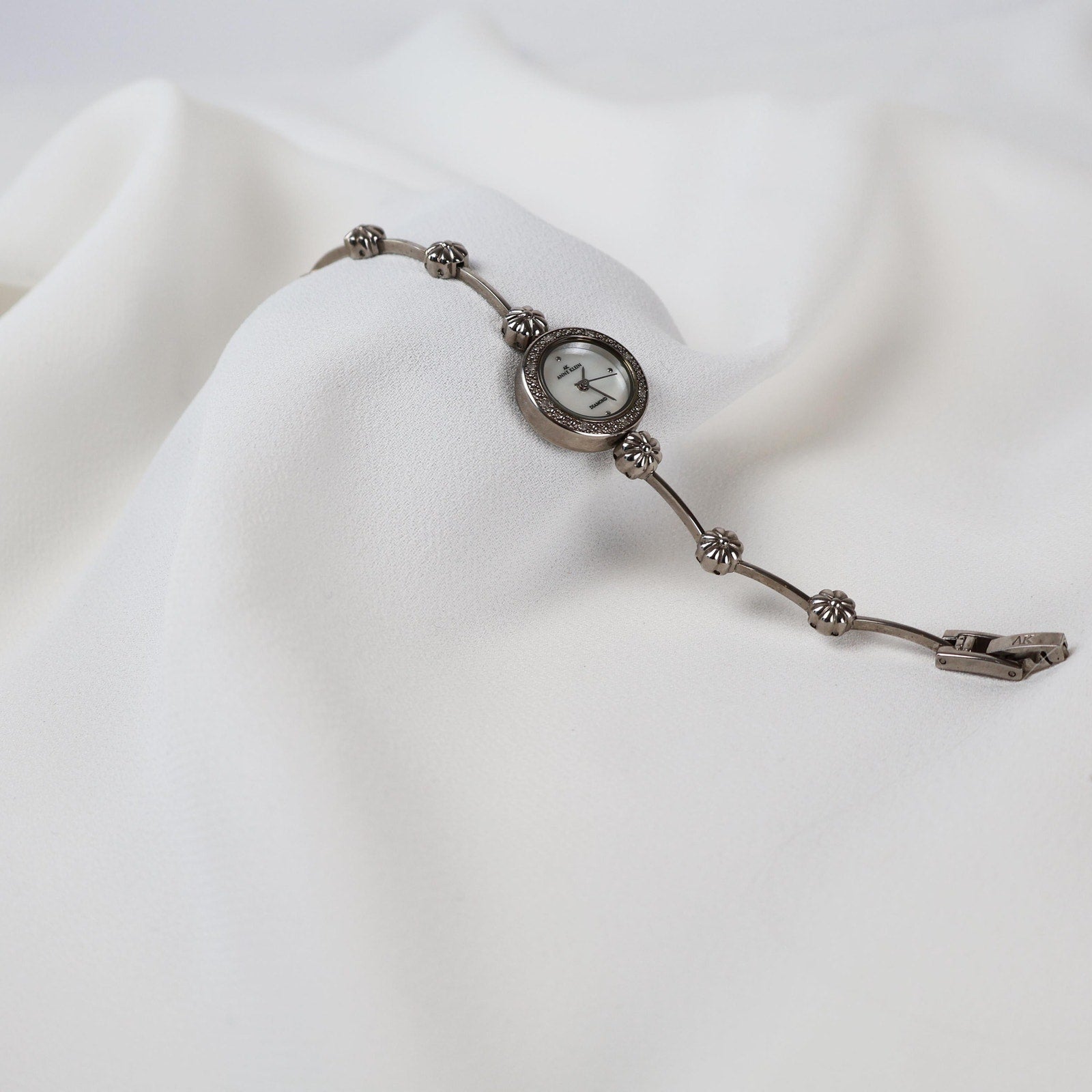Vintage Anne Klein Silver Bracelet Watch