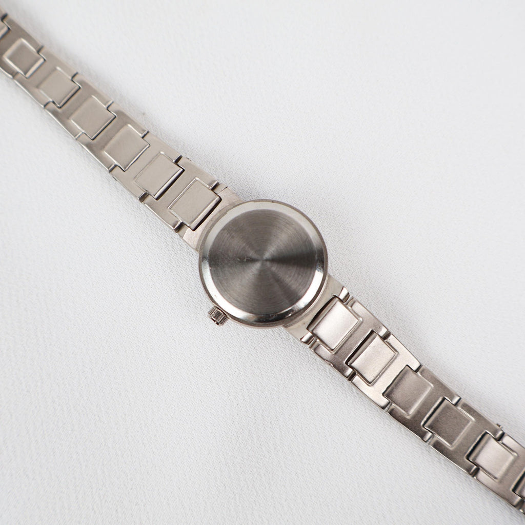 Vintage Silver Anne Klein Watch with Circle Face