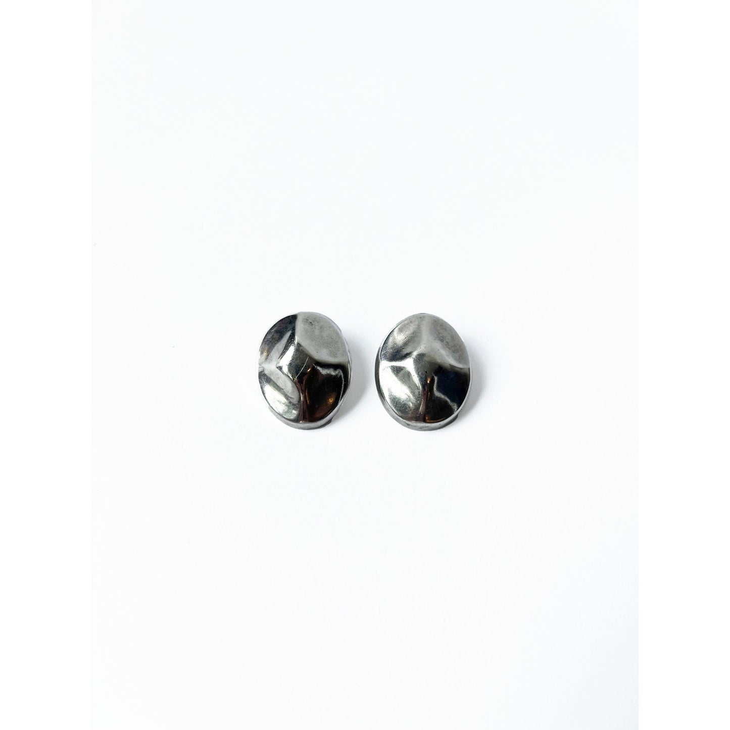 Vintage Sterling Silver Clip On Earrings