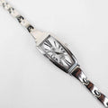 Vintage 18k White Gold Plated Christian Gold Dali Watch