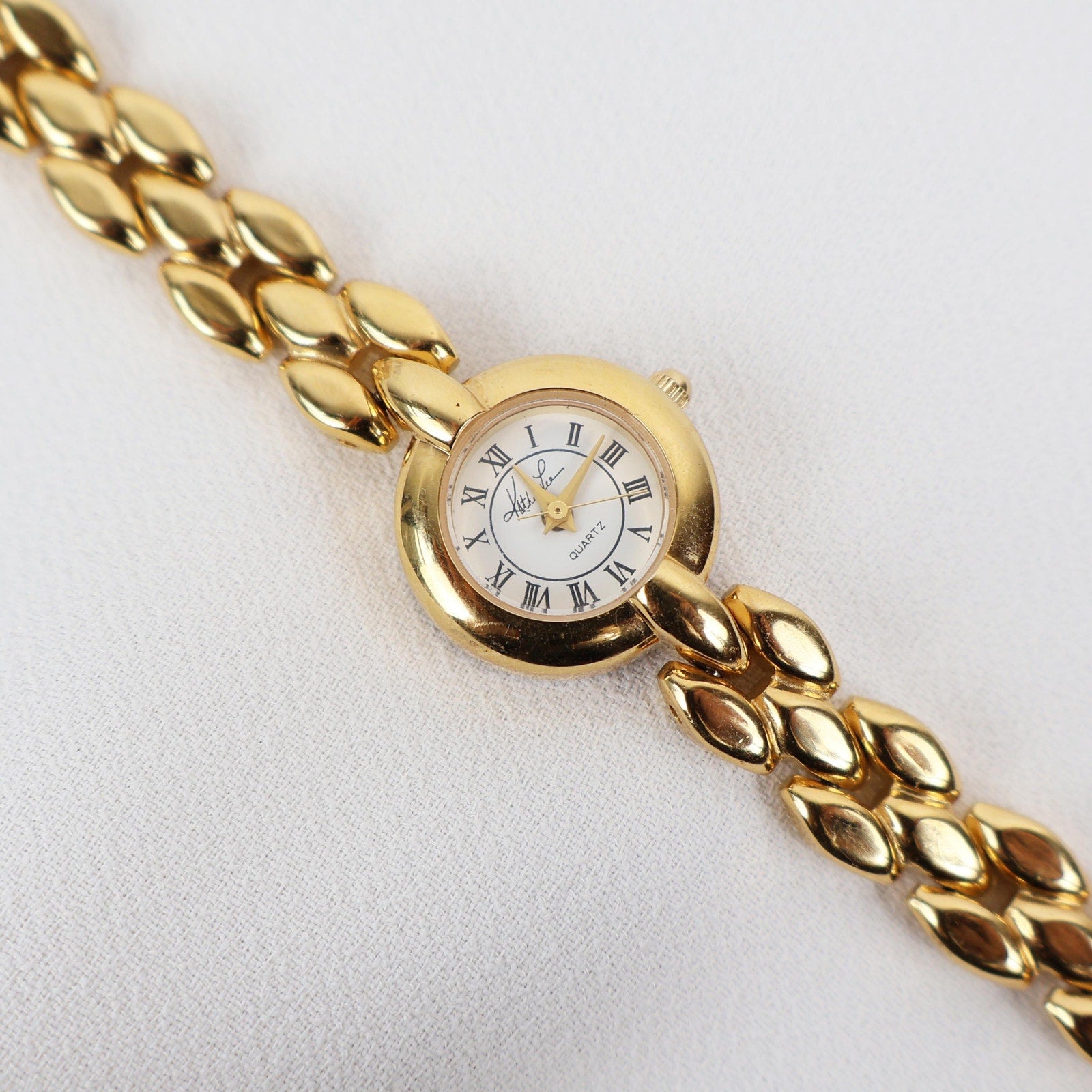 Vintage Gold Tone Kathie Lee Bracelet Watch