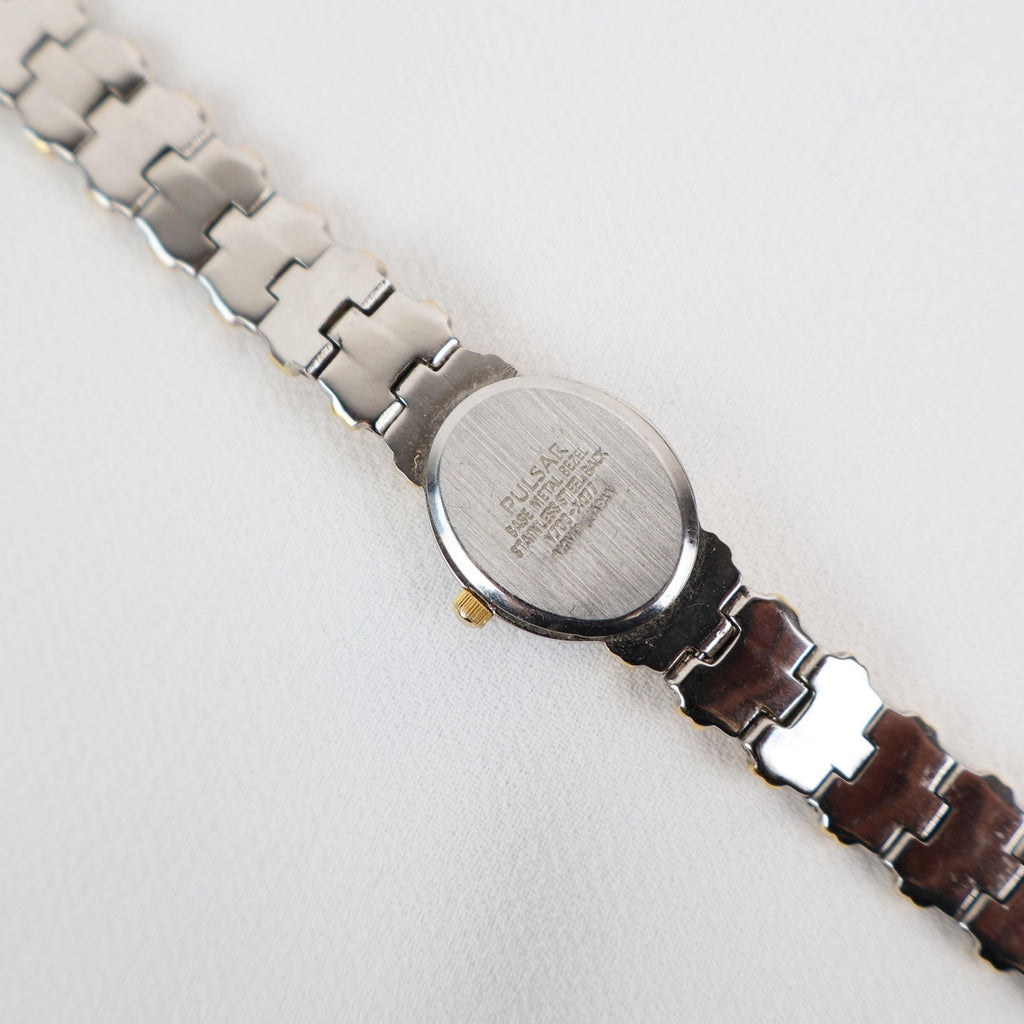 Stunning Two Tone Vintage Pulsar Watch with Oval Face