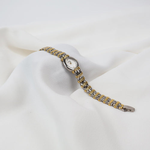 Stunning Two Tone Vintage Pulsar Watch with Oval Face