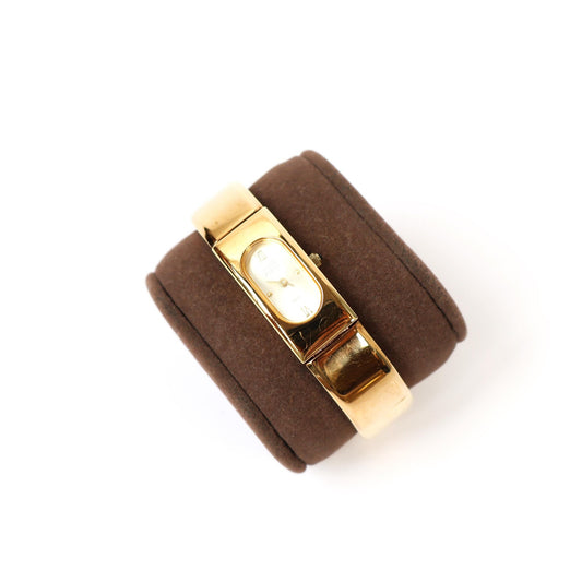 Vintage Gold Watch with Oval Face | ANNE KLEIN