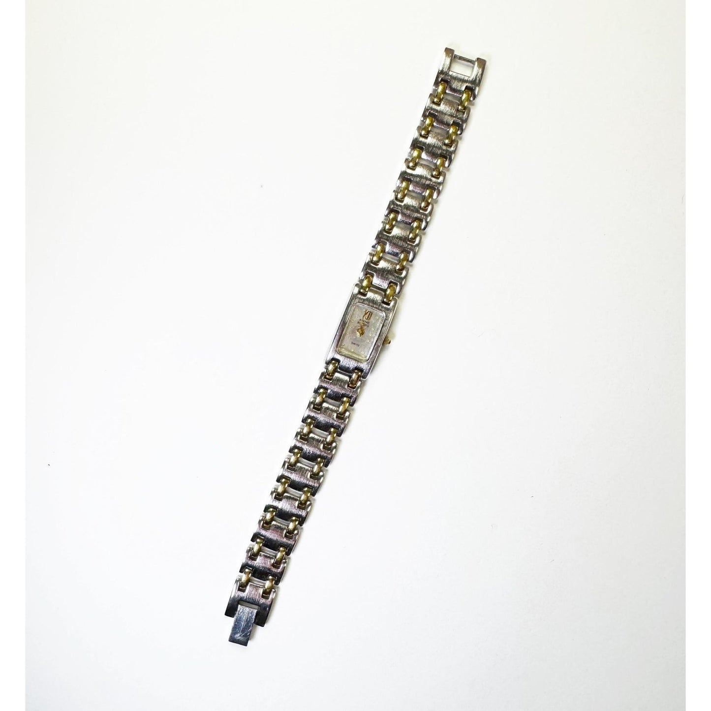 Vintage Two Tone Watch with Strait Band l Anne Klein