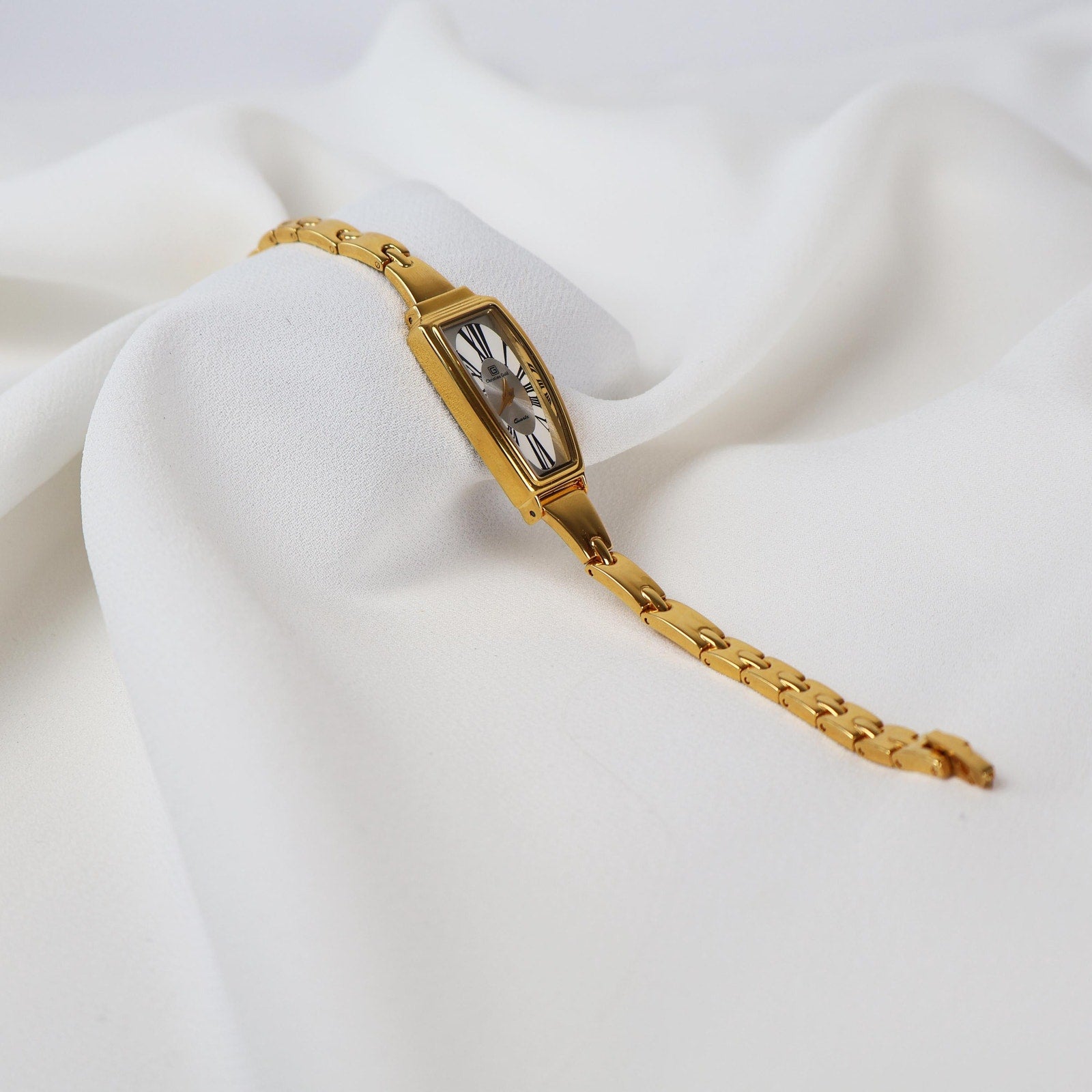 Vintage 18k Gold Plated Christian Gold Watch