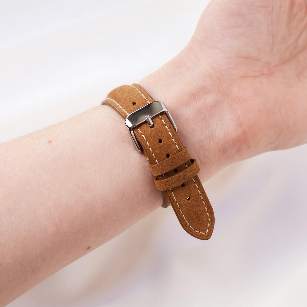 Vintage Guess Brown Leather Band Watch