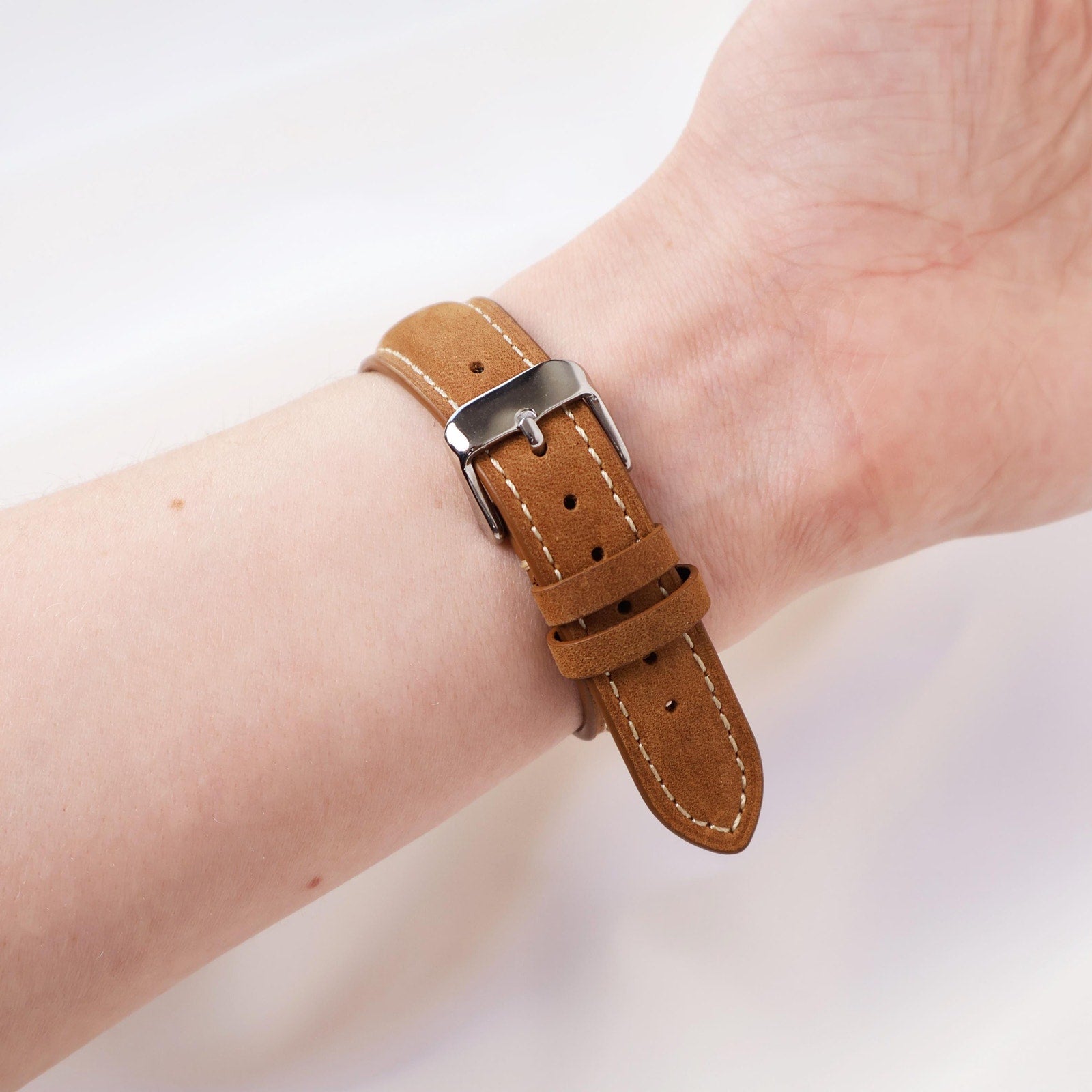 Vintage Guess Brown Leather Band Watch