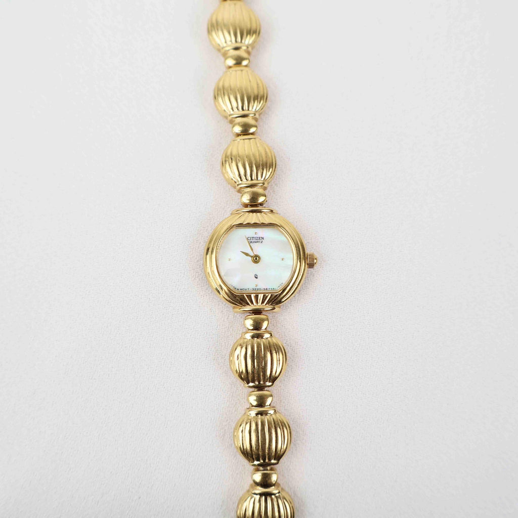 Stunning Vintage Citizen Watch – Gold Tone Bracelet (Working Battery)