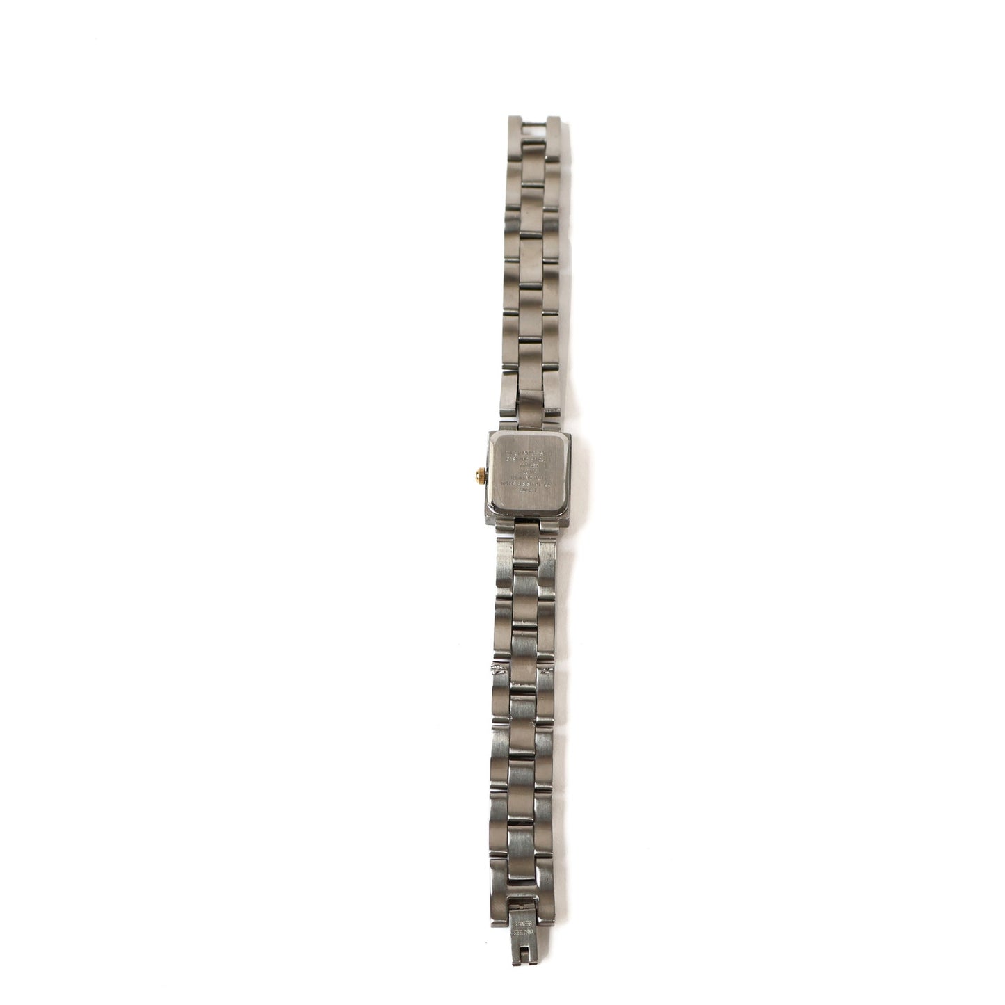 Vintage Silver Watch with Metallic Square Face | ANNE KLEIN II
