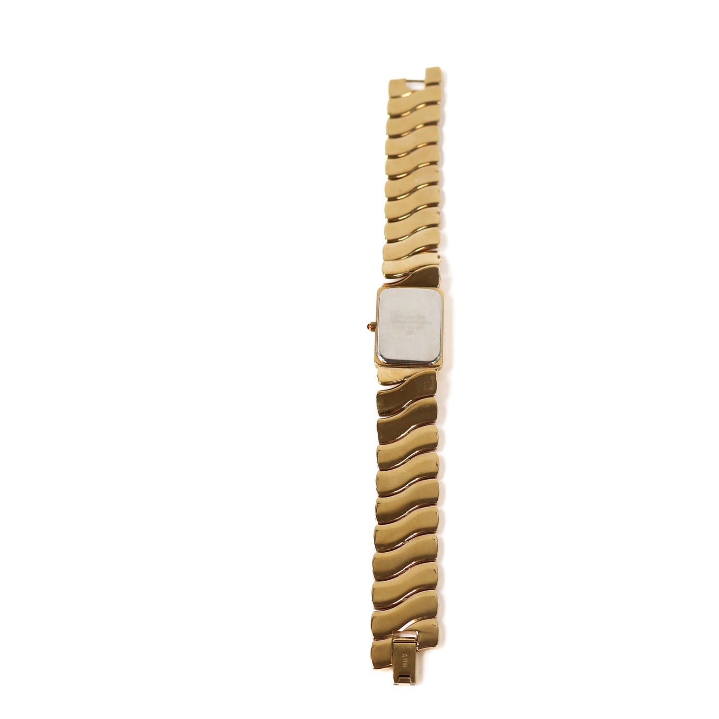 Vintage Gold Watch with White Rectangle Face | ANNE KLEIN COUTURE