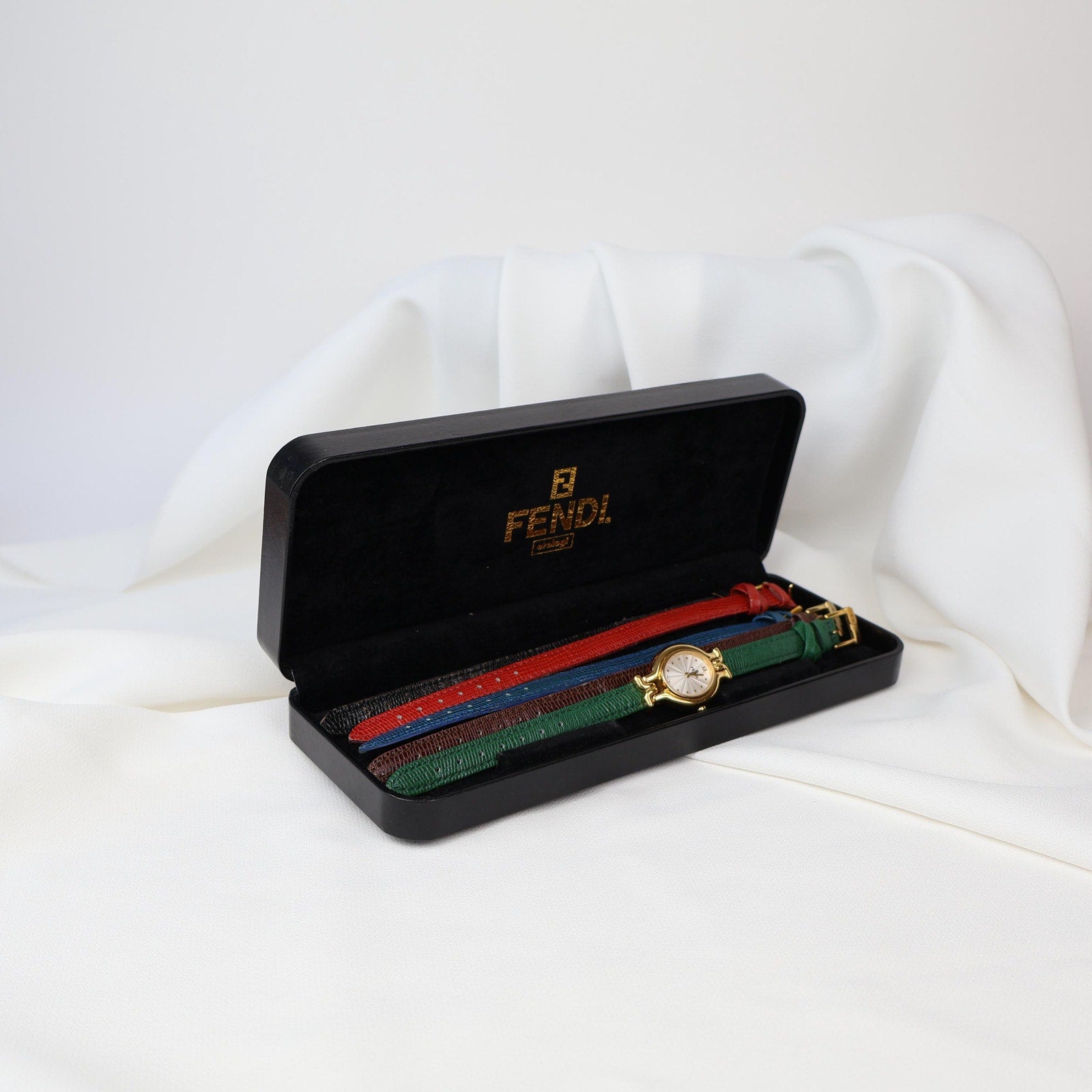Stunning Vintage Fendi Watch with Interchangeable Leather Straps
