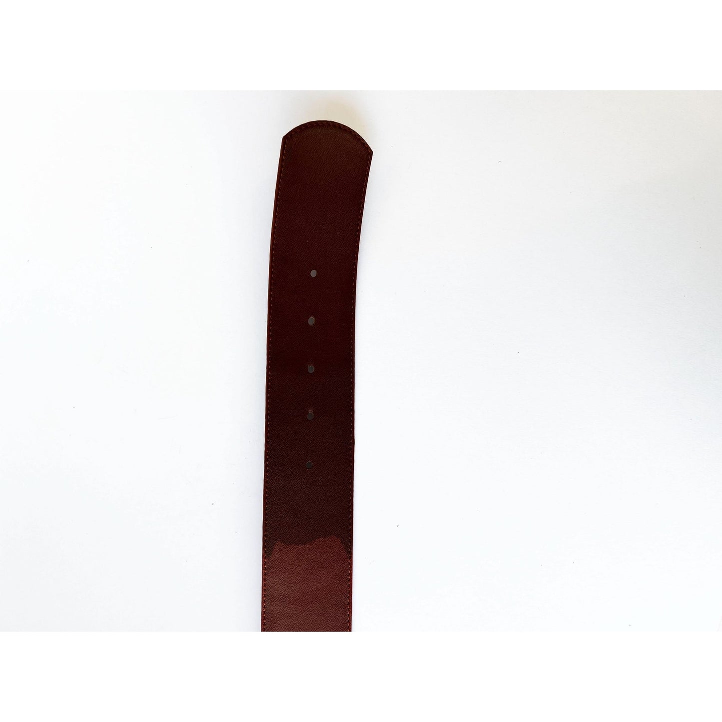 Vintage Brown Genuine Leather Alligator Texture Belt