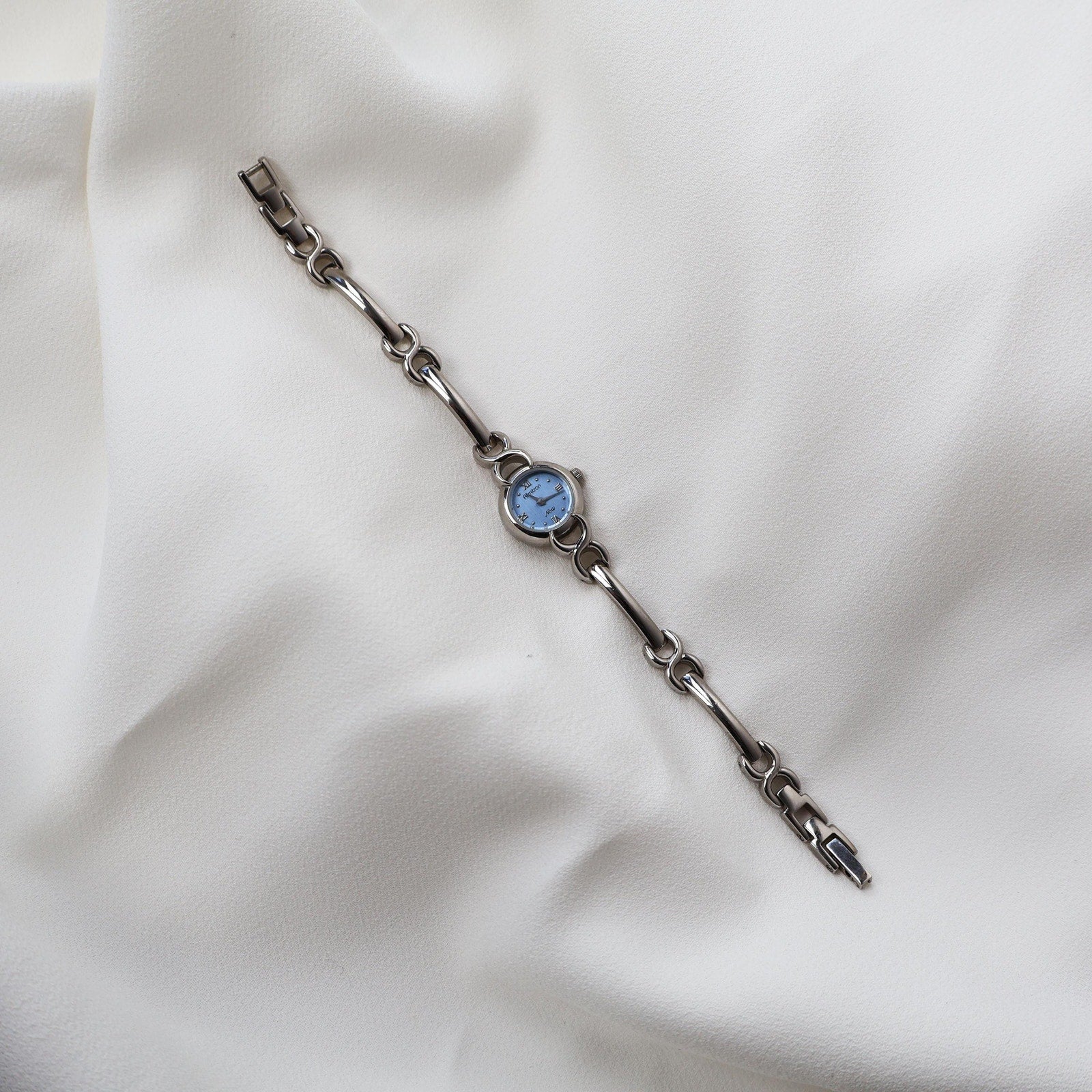 Vintage Armitron Bracelet Watch with Light Blue Face