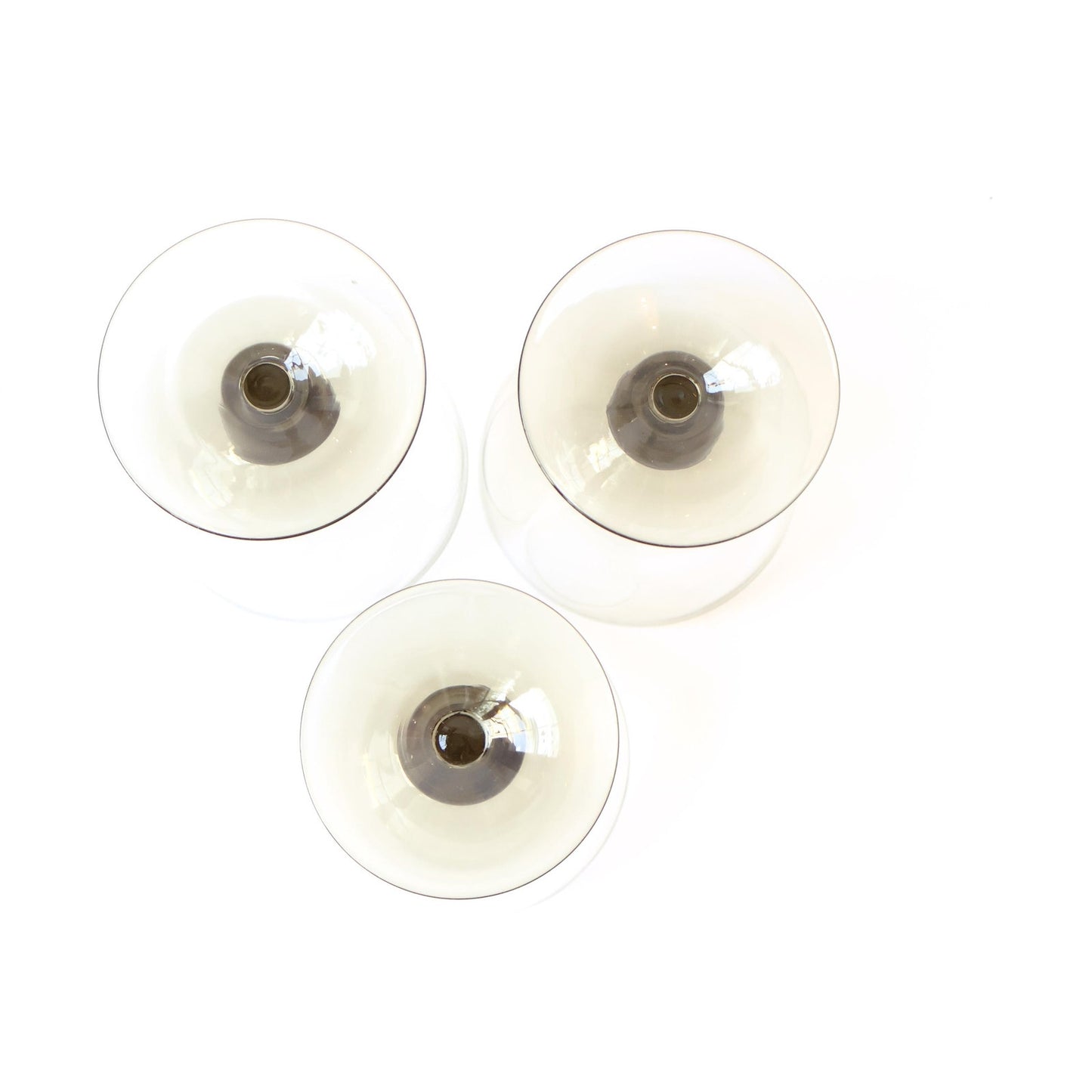 Vintage Muted Green Wine Glass Set