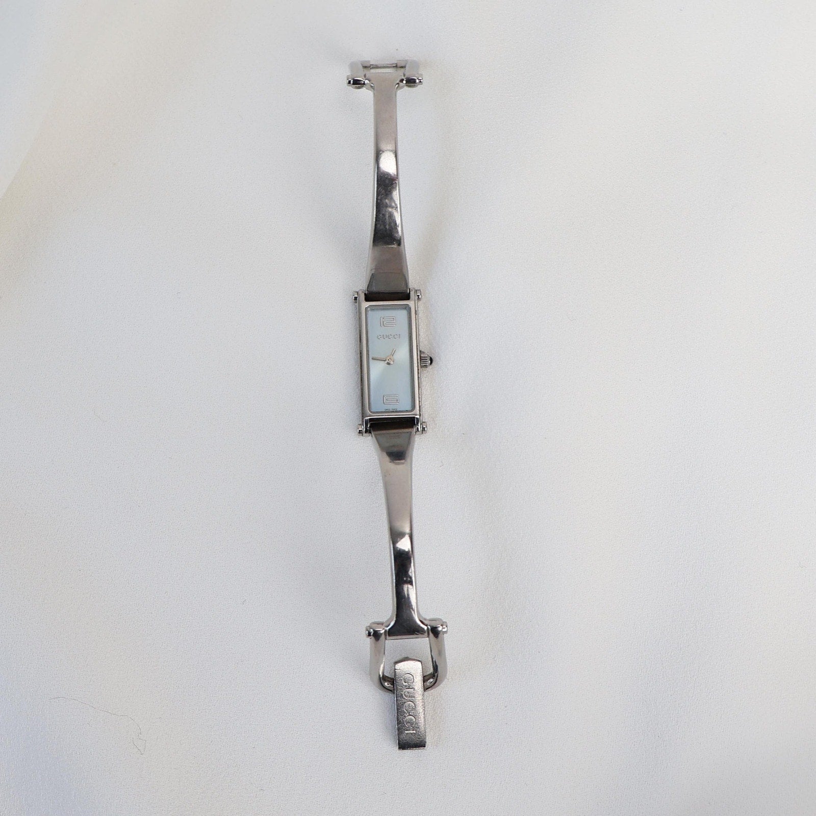 Vintage Gucci Horse-bit Watch with Blue Face