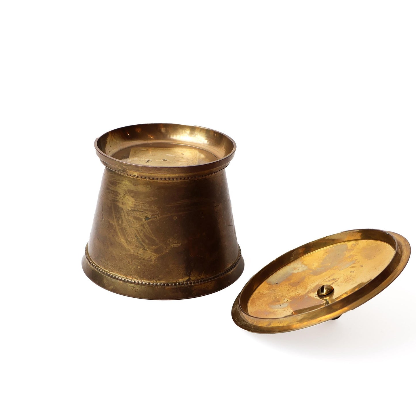 Vintage Brass Tobacco Humidor