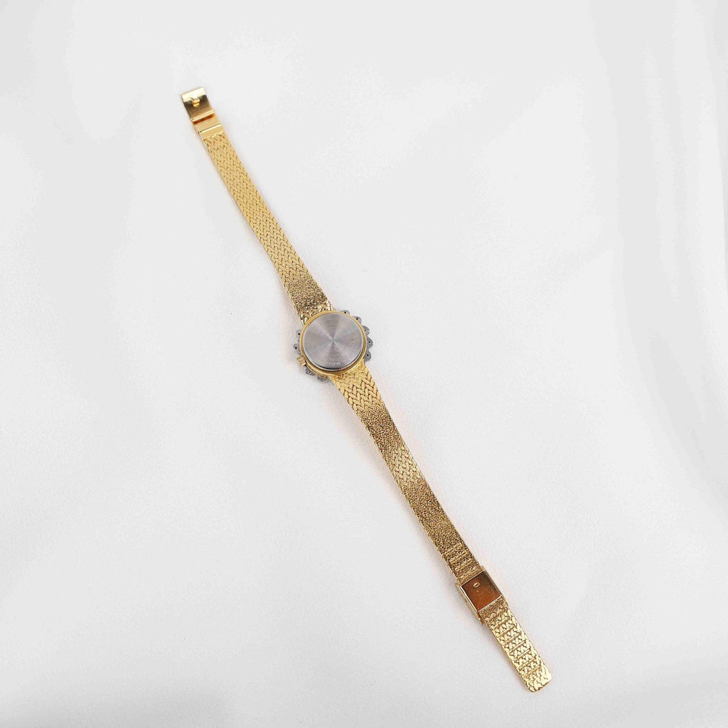 Vintage Deauville Circle Face Watch – Gold Tone Bracelet (Working Battery)