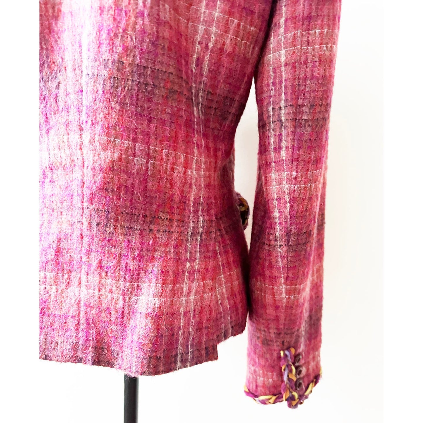 Y2k ANNA SUI Pink Wool and Mohair Blazer | Size US 8