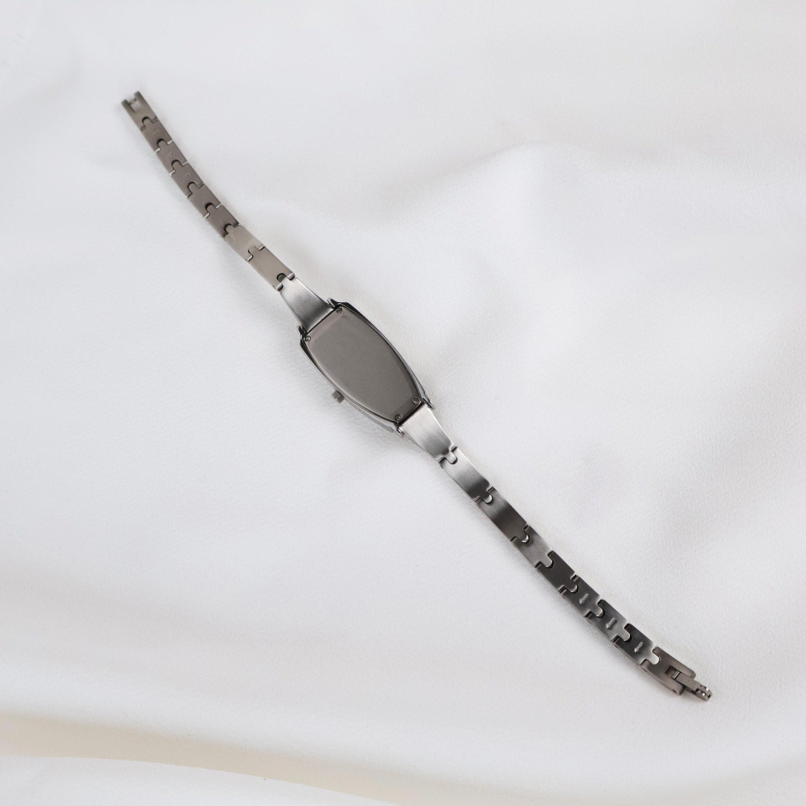 Vintage 18k White Gold Plated Christian Gold Dali Watch