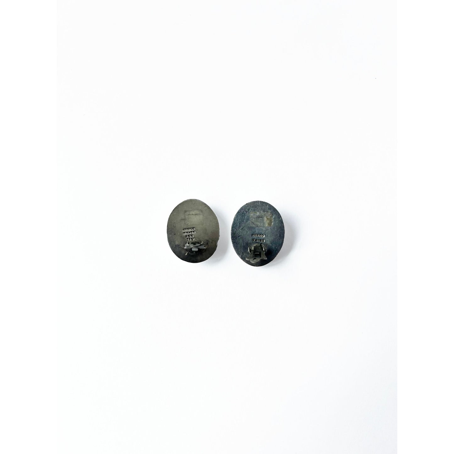 Vintage Sterling Silver Clip On Earrings