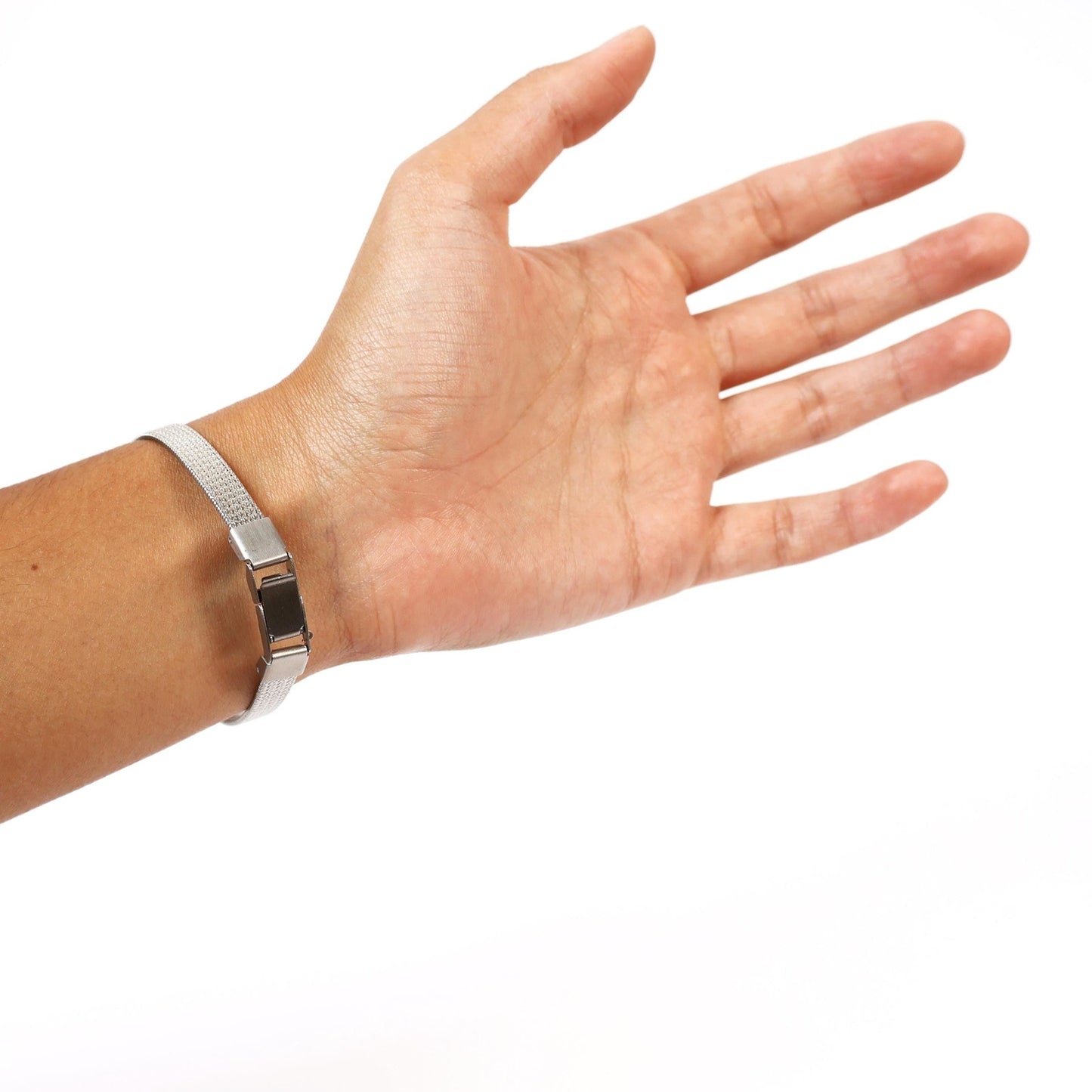 Vintage Silver Watch with Black "Rectangle" Face | ACTIVA