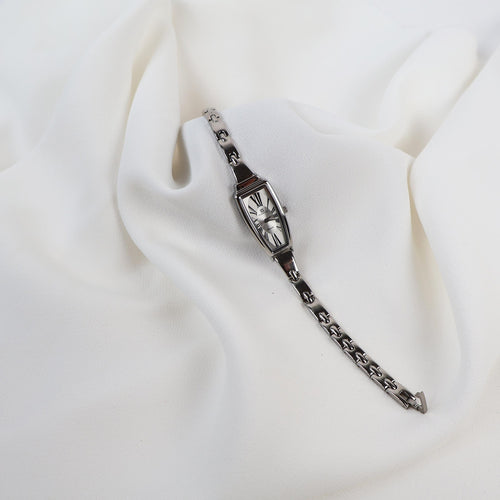 Vintage 18k White Gold Plated Christian Gold Dali Watch