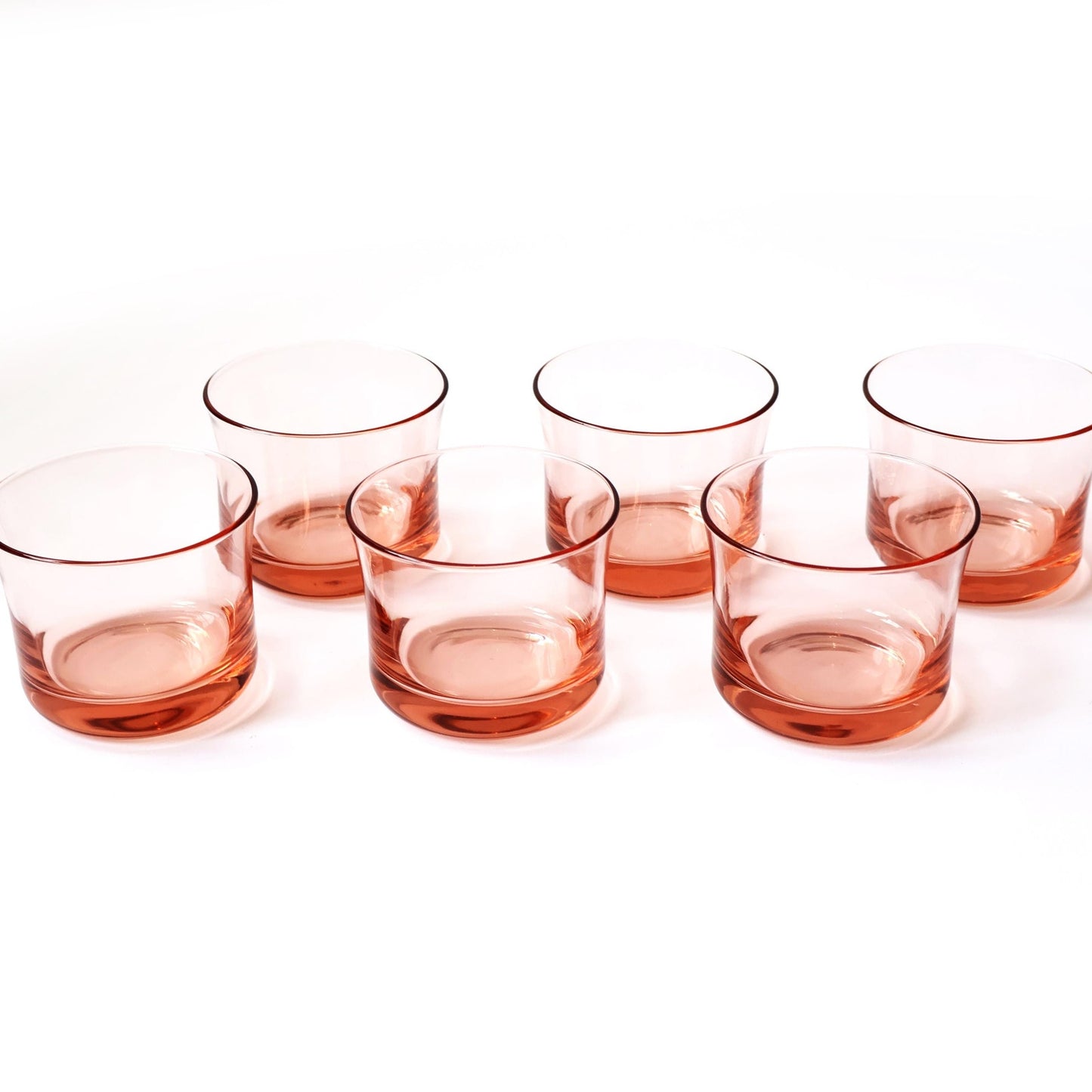 Vintage Pink Cocktail Glass Set