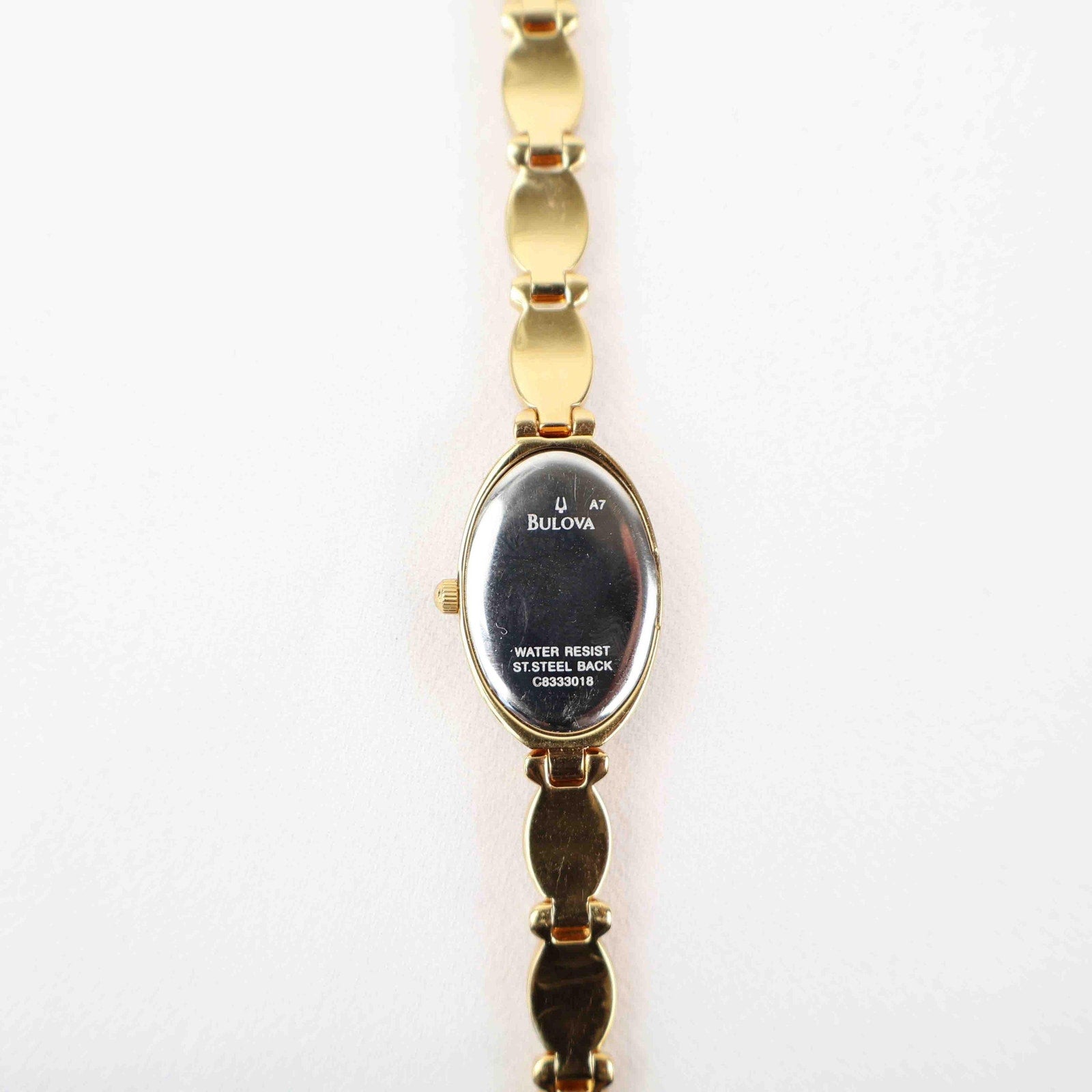 Stunning Vintage Bulova Watch – Gold Tone Bracelet (Working Battery)