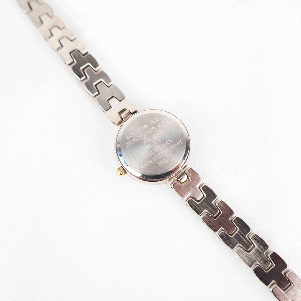 Vintage Anne Klein Circle Face Watch – Two Tone Bracelet (Working Battery)