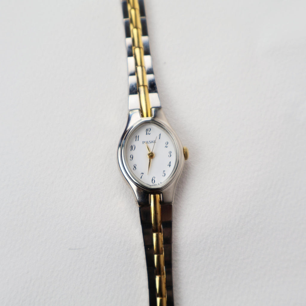 Vintage Two Tone Pulsar with Oval Face