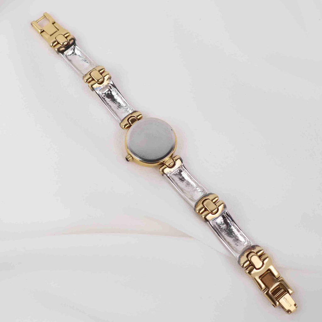 Vintage Anne Klein Round Face Watch – Two Tone Bracelet (Working Battery)