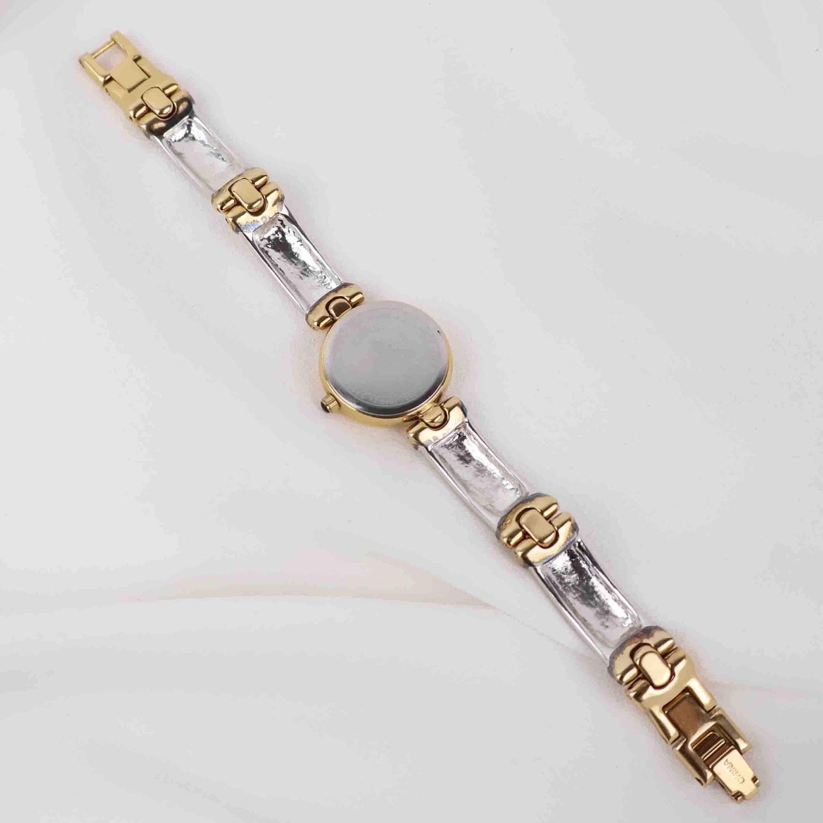 Vintage Anne Klein Round Face Watch – Two Tone Bracelet (Working Battery)