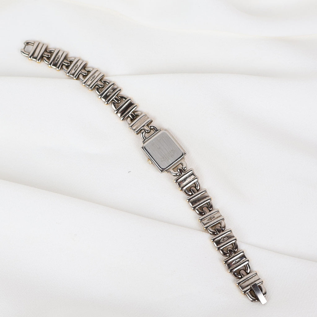 Vintage Two Tone Bulova Locket Watch with a Square Face