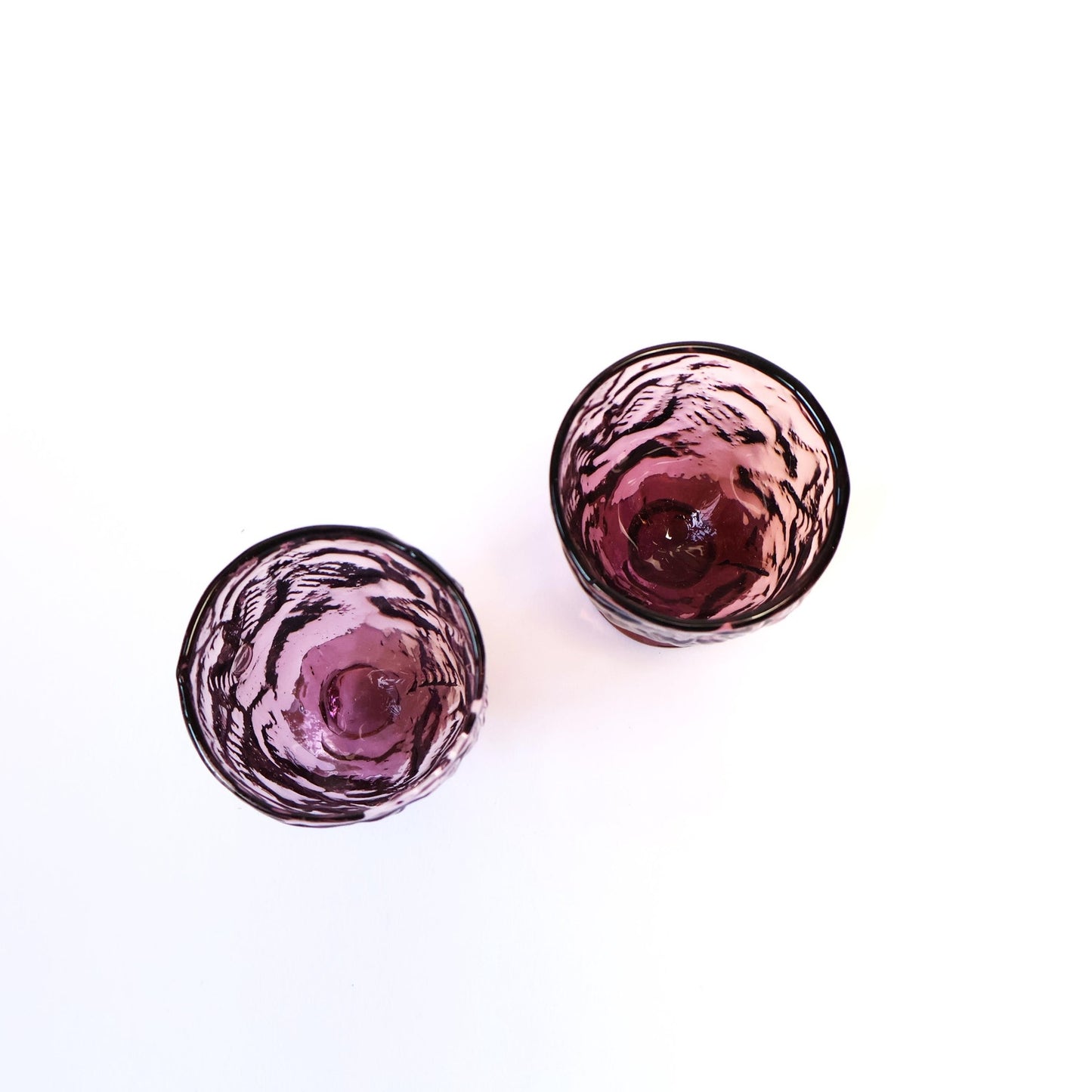 Vintage Plum Goblet Set