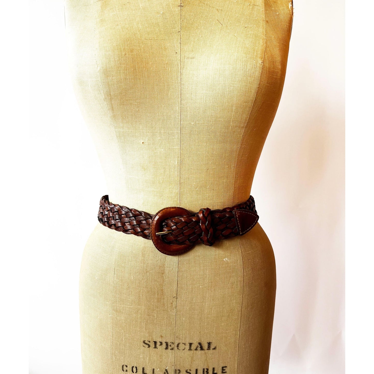 Vintage Brown Genuine Leather Belt