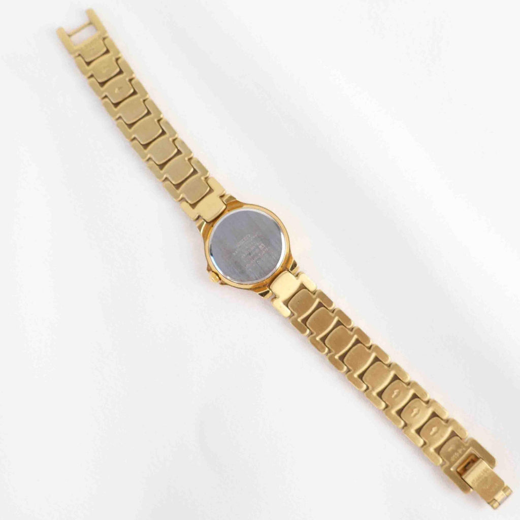 Vintage Seiko Round Face Watch – Gold Tone Bracelet (Working Battery)