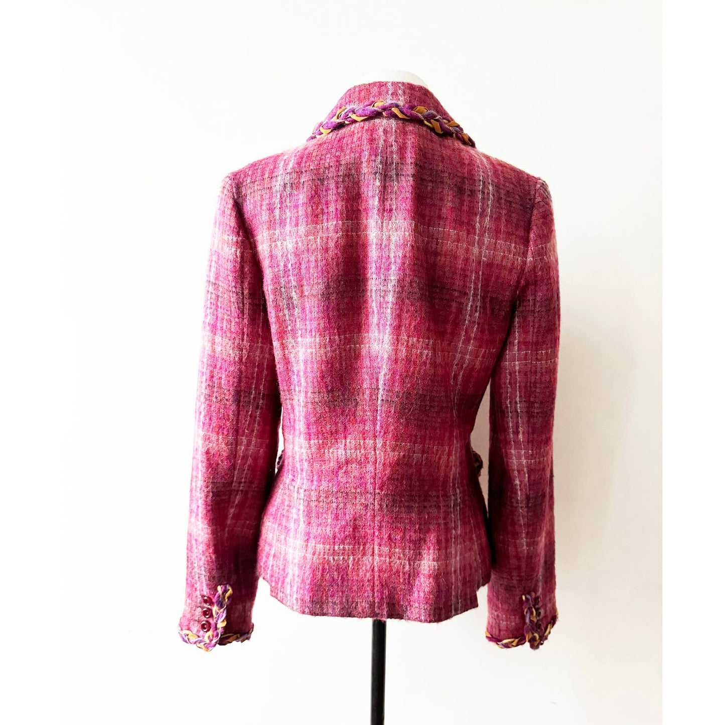 Y2k ANNA SUI Pink Wool and Mohair Blazer | Size US 8
