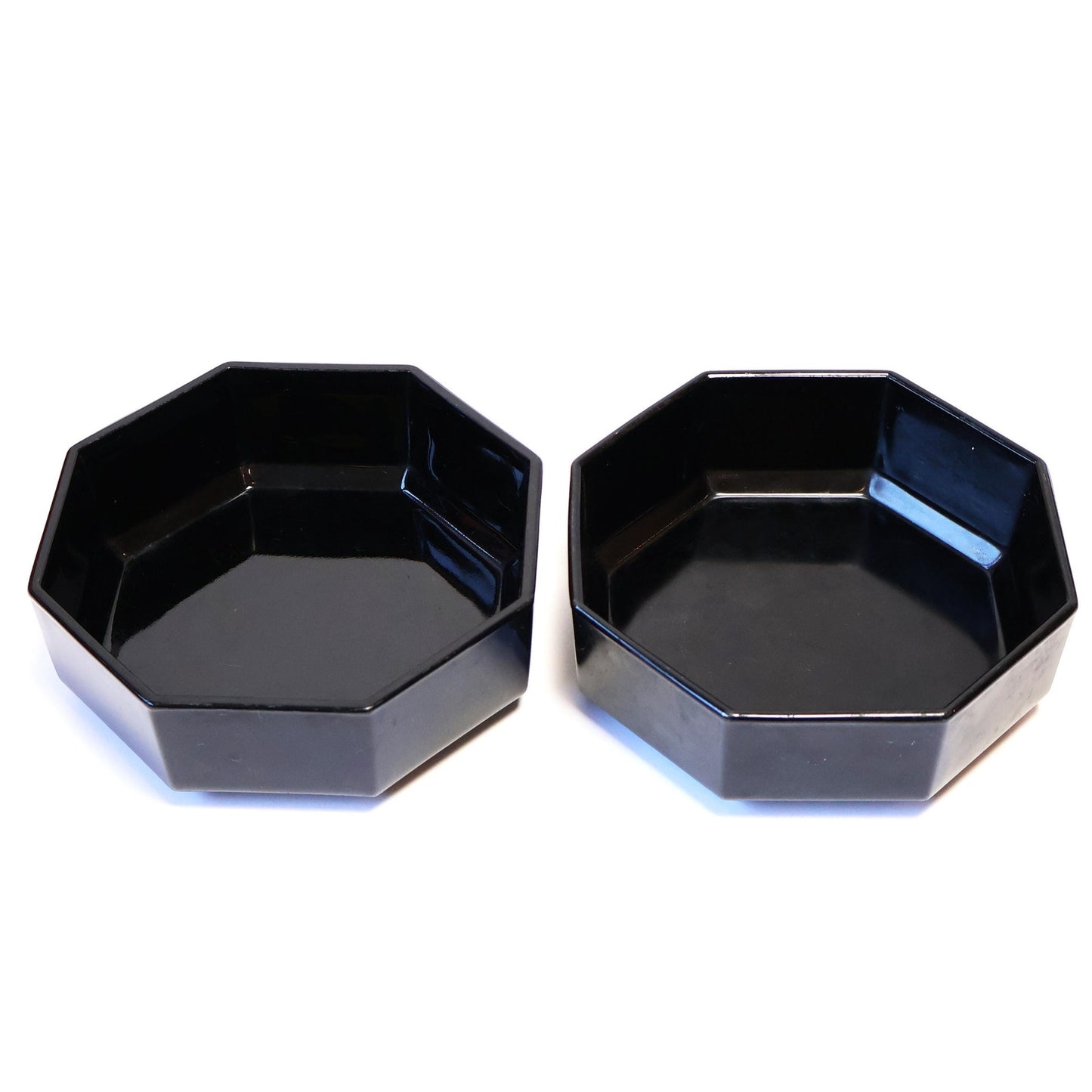 Vintage Black Octagonal Bowl Set