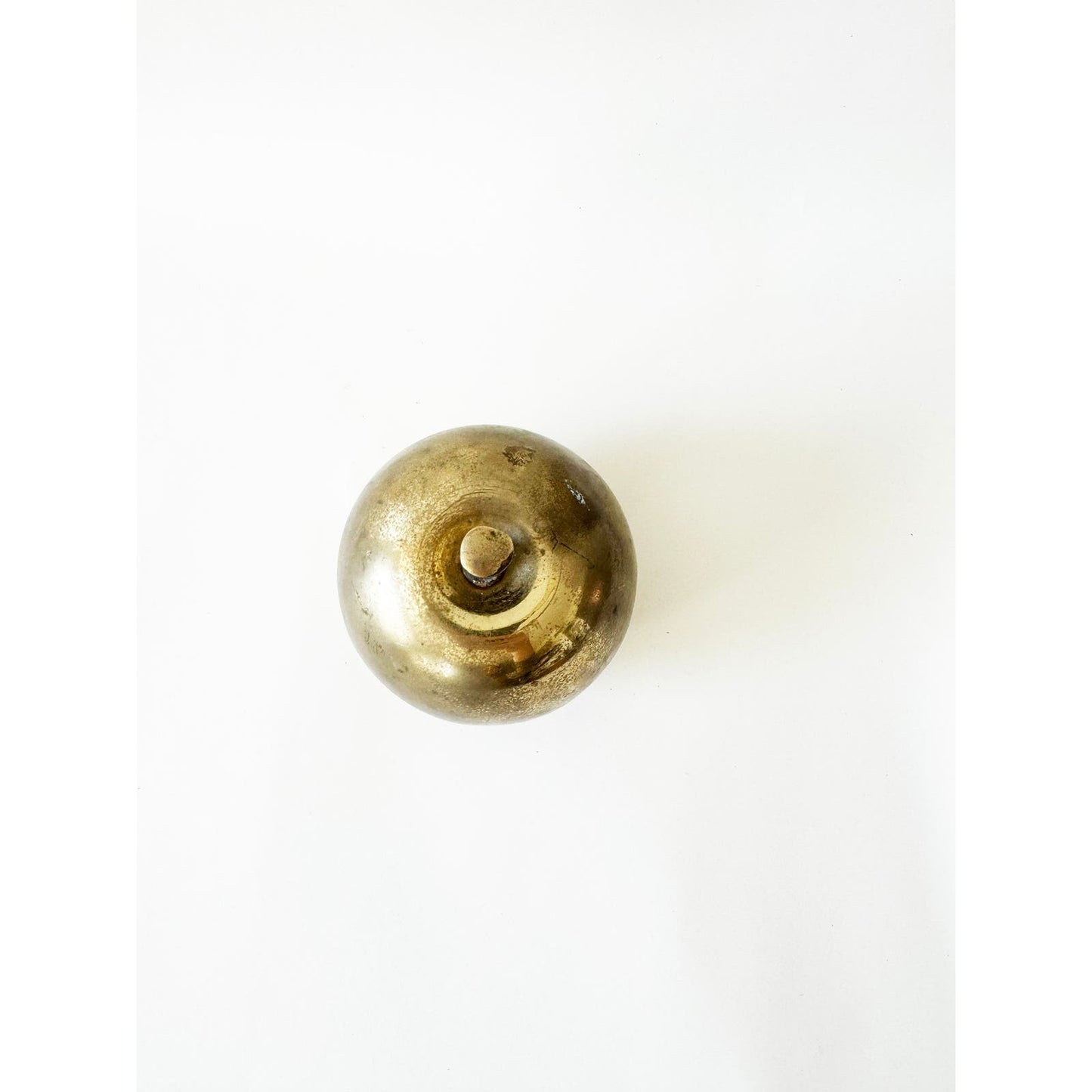 Vintage Brass Apple Paperweight