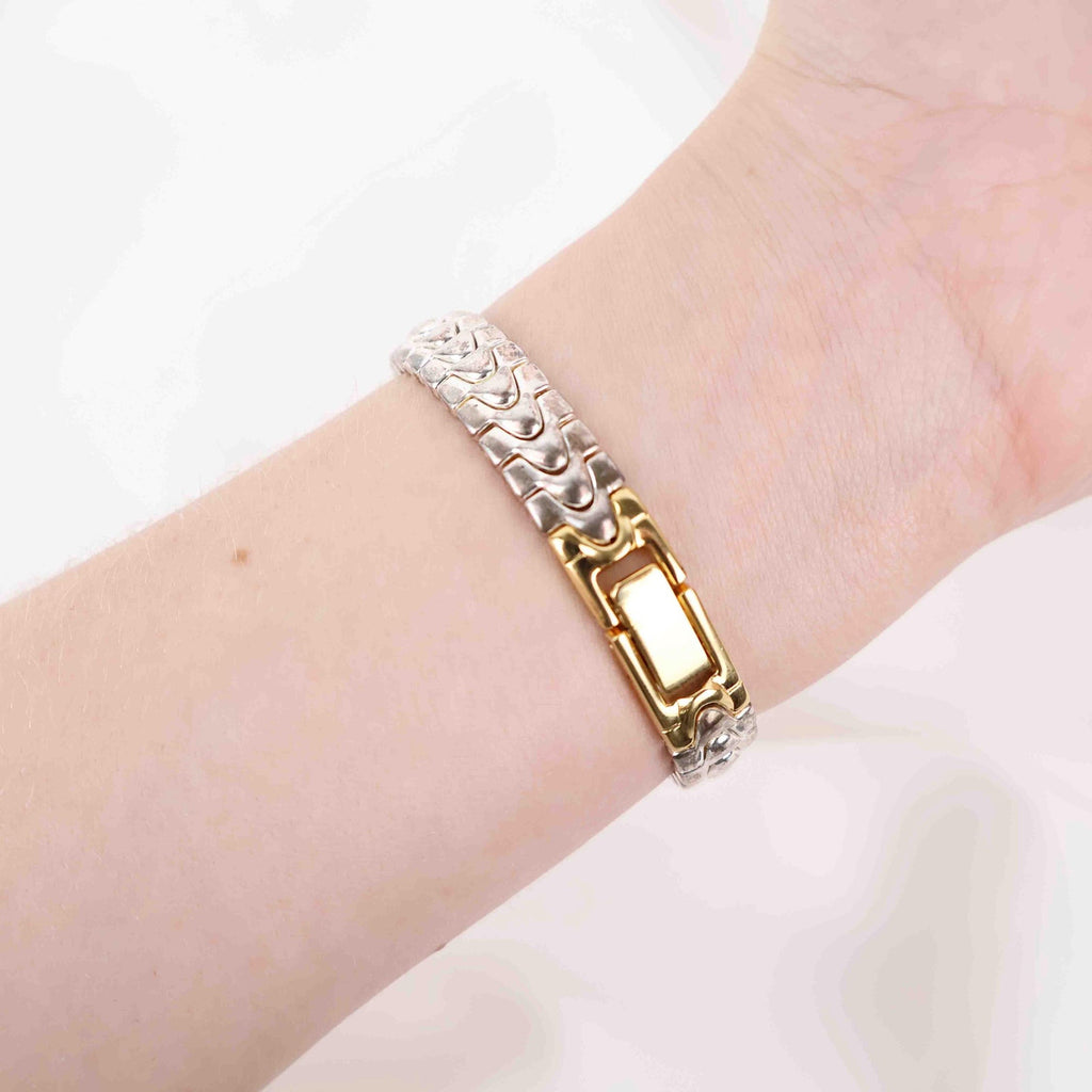 Vintage Anne Klein Oval Face Watch – Two Tone Bracelet (Working Battery)
